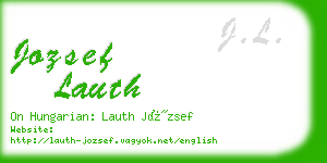 jozsef lauth business card